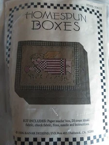 Homespun Boxes kit punto croce contato Banar Designs sigillato - Foto 1 di 4