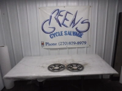 2011 HONDA CBR1000RR STRAIGHT FRONT LEFT RIGHT BRAKE ROTORS DISCS - Изображение 1 из 4