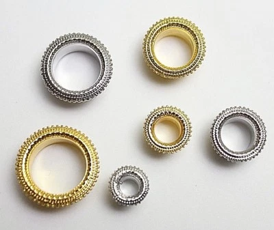 Floral Sun Fancy Flower Metal Steel Earring Flesh Tunnel Double Flared Ear plugs - Image 1 of 3