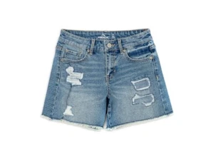 Jordache Girls Size 10 Medium Wash Midi Mom Denim High Rise Shorts New With Tags - Picture 1 of 8