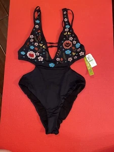 NWT GIANNI BINI WOMENS ONE PIECE SIZE L - Picture 1 of 4
