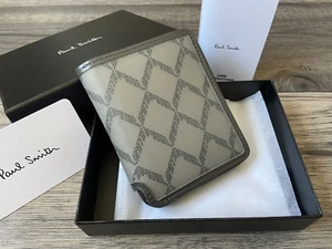 PAUL SMITH UMLAUFENDER REISSVERSCHLUSS GEO LOGO KARTENETUI GELDBÖRSE EINZELHANDEL £170 HERGESTELLT IN ITALIEN BRANDNEU IN VERPACKUNG - Bild 1 von 10
