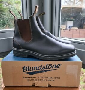 Blundstone 062 Stout Leather Chelsea Dealer Boot 9.5 9 Mudlark Brown Pull On 