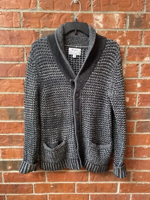 Cárdigan suéter Rag & Bone pequeño objetivo mezcla de lana gris grueso tejido abuelo Foto 1 de 4
