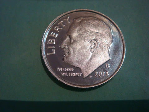 2013 S Roosevelt Dime Silver Proof - good enough to grade! choice gem Cover