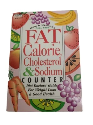 New & Updated 1999 FAT, Calorie Cholesterol & Sodium Counter Pocket Book by: Mic - Image 1 of 4