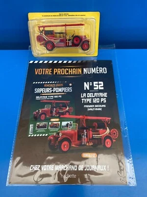 Pompieri 1/43 N°52 DELAHAYE Tipo 120 PS Auto Di Primo Soccorso Haut-Rhin - Immagine 1 di 4