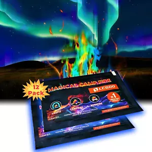 Fire Color Changing Packets Fire Pit - Last Longer Magical Color Flames for Camp - Picture 1 of 12