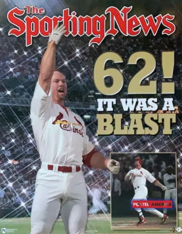 Mark McGwire Season Home Run Record Vintage Tribute Poster 22 x 28 Cover