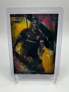 CHRISTIAN BENTEKE /50 GOLD UNCOMMON REFRACTOR 24 Topps Finest MLS DC UNITED #161 - Bild 1 von 2