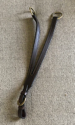 Harness Leather Training Fork Running Attachment for Martingale Brass Hardware - Image 1 of 4