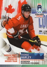 2021 By Cards IIHF U20 World Championship Team Canada - THOMAS HARLEY
