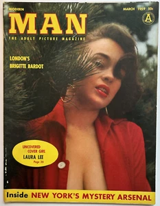 MODERN MAN Magazine (March 1959) BONNIE LOGAN Casilli Pinup Girlie Vintage NM - Picture 1 of 12
