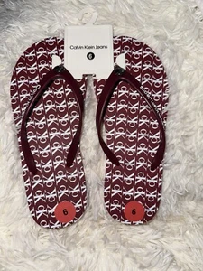 Calvin Klein Size 6 Women’s Flip Flops Brand New - Picture 1 of 4