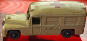 VECCHIA SCATOLA FIAMMIFERI VINTAGE LESNEY # 14A DAIMLER AMBULANZA - Foto 1 di 5