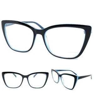 Damen übergroße moderne Retro Katzenauge Lesebrille Lesergestell +2,50 - Bild 1 von 6