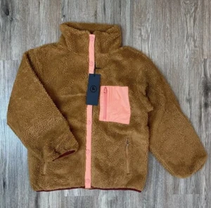 Nuevo con etiquetas Pullover Backcountry Deep Pile Teddy Bear marrón polar a presión/para mujer mediano - Imagen 1 de 5