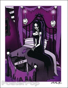 "Sexy cama de novia monstruo Eric Pigors She Waits firmada 8,5x11" estampado de Giclee - Imagen 1 de 1