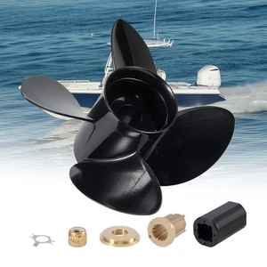 4Blades 13 x 19 Outboard Boat Propeller For Mercury Engines 40-140HP 15 Tooth,RH - Picture 1 of 6