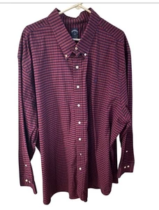 Brooks Brothers Regent 1818 Button Down Oxford Striped Stretch Dress Shirt  4XL - Picture 1 of 11