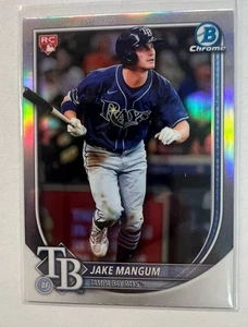 2025 Bowman Chrome Jake Mangum R/C Red Redemption  - Picture 1 of 2