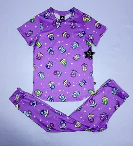 PixieLane Girls Pajama Set Lantern Print Size 7 Purple Made in USA New - Picture 1 of 15