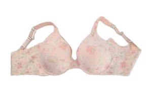 Jessica Simpson BH 42D Rosa Blumen Spitze Bügel Vollbesatz Damen - Bild 1 von 10