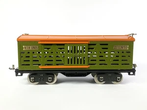 Lot 8039 Lionel MTH 10-1087 Cattle Car - Viehwagen - grün orange Std. Gauge, OVP - Bild 1 von 8