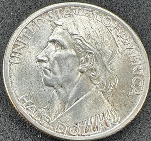 Medio dólar Daniel Boone 1934 BU MS sin circular 90 % plata conmemorativa - Imagen 1 de 2