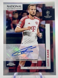 Harry Kane 2024 National Convention Topps Chrome Auto UEFA /15  #SC-HK - Picture 1 of 3
