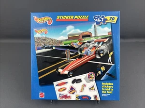 Hot Wheels 70 Piece Sticker Puzzle w/Stickers - 15" x 11-1/2" - #41815 - NIB - Picture 1 of 8