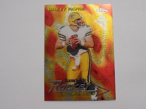 1999 Topps Chrome Season's Best Rocket Launchers Brett Favre Card #SB7