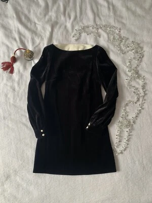 Vestido Gucci Negro Terciopelo Auténtico con lazo en la espalda. Nuevo. PVP £1.750 Talla 38 Foto 1 de 4