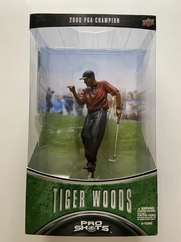 Tiger Woods 2000 PGA Champion (Red Shirt) Pro Shots Collectible 6 In. Figure NIB Cover