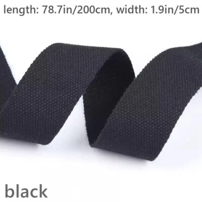 Suministros de cinta para correas de lona hágalo usted mismo 2M correa de cinta recorte de costura artesanal material de costura Foto 1 de 4