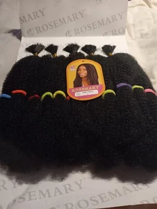 Afro Kinky Bulk Synthetic Rosemary 100% Kanekalon Fiber Hair Extension - Picture 1 of 24
