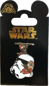 Trading Pin - Disney Disneyland Park - Star Wars Chip & Dale Ewoks New - Picture 1 of 3