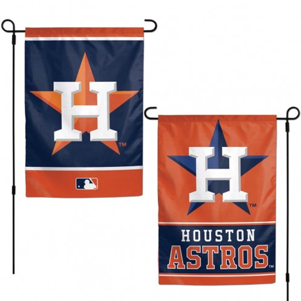 MLB Houston Astros  2-Sided 12.5" x 18" Garden Flag -New- - Image 1 of 1