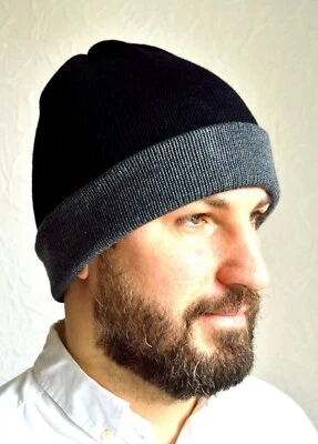 Sombrero de hombre 100% cachemir hecho a mano Foto 1 de 4