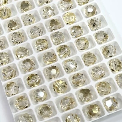 Genuino Preciosa Checo Redondo MC Cuentas Cristal Rubio Acampanado 4mm 8mm Cristales Facetarios Foto 1 de 4