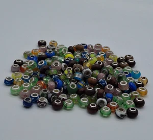 Dije de cristal de Murano con patrón de murano núcleo de plata de ley 925 400 g - Imagen 1 de 5