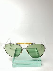 Vintage WWII R.O. Co. Ful-Vue Shuron Aviator Sunglasses Authentic  Mint RARE