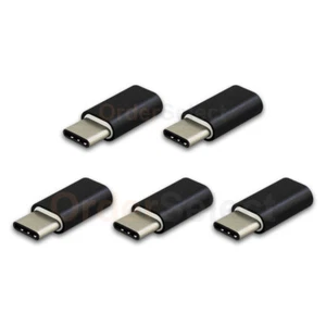 5X Micro USB Female to USB Type-C Male OTG Adapter for Android Cell Phone - Picture 1 of 5