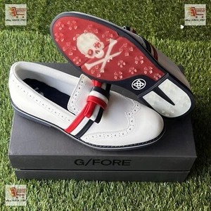 G/Fore G4 Cruiser Brogue Longwing Golf Shoe Sneaker⛳️ LADIES US 7.5 ⛳️ White USA - Picture 1 of 9