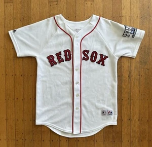 Majestic 2004 World Series Boston Red Sox SCHILLING #38 Jersey Youth Large MLB - Picture 1 of 8