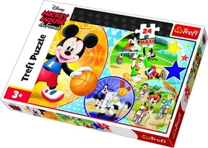 Trefl 24 Maxi Piece Kids Large Disney Mickey & Friends Sports Jigsaw Puzzle NEW - Picture 1 of 2