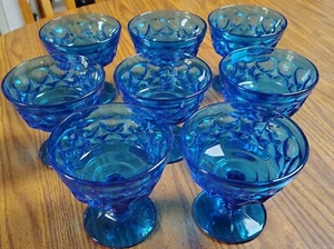 Set of Eight (8) VTG Noritake Perspective Blue Champagne/Tall Sherbet-EUC - Picture 1 of 6