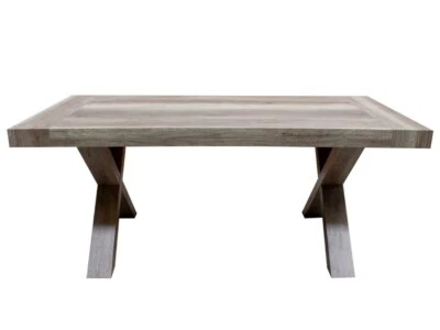 Extendable Rectangular Oak Modern Design Studio Kitchen Table - Image 1 of 4