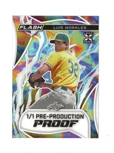 2024 Leaf Metal Baseball LUIS MORALES #1/1 Pre-Production Proof RC #1/1 - Picture 1 of 2
