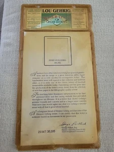 Lou Gehrig Rare Classic Letter Print Reproduced to Museum Standards 26947/30000 - Picture 1 of 13